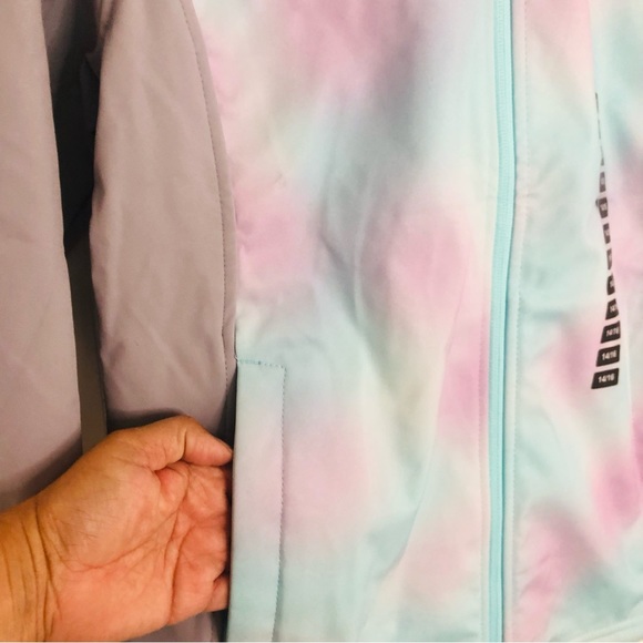 NWT New Girls Free Country Super SoftShel, color mint/purple print - Picture 4 of 16